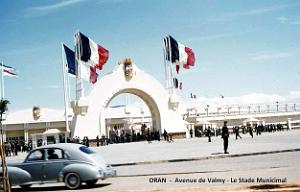 Oran - Avenue de Valmy - Stade  Municipal - Inauguration - 1957